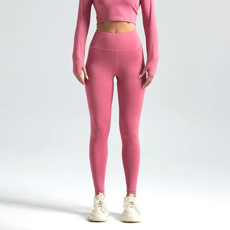 Women's Nine-point Trousers Leggings High-waisted Solid Color Yoga Sports Pants High-stretch Leggings Running Fitness Pants 3XL