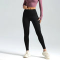Women's Nine-point Trousers Leggings High-waisted Solid Color Yoga Sports Pants High-stretch Leggings Running Fitness Pants 3XL